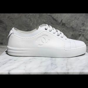 Chanel White Sneakers
